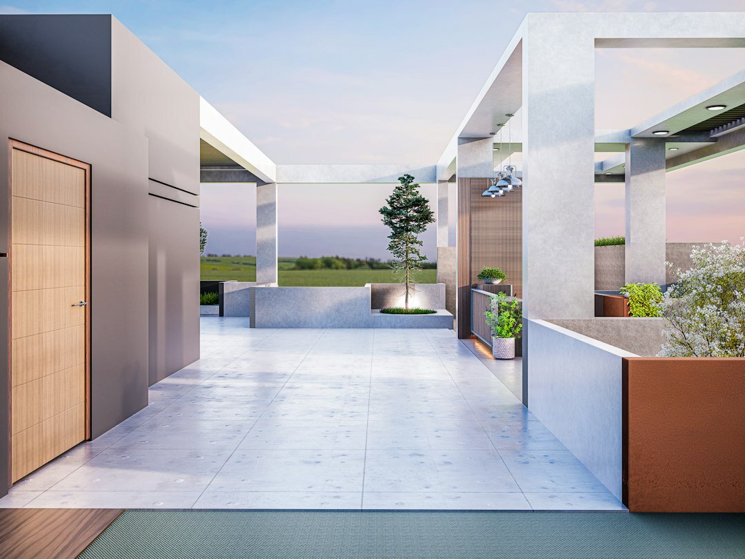 luxury garden patio